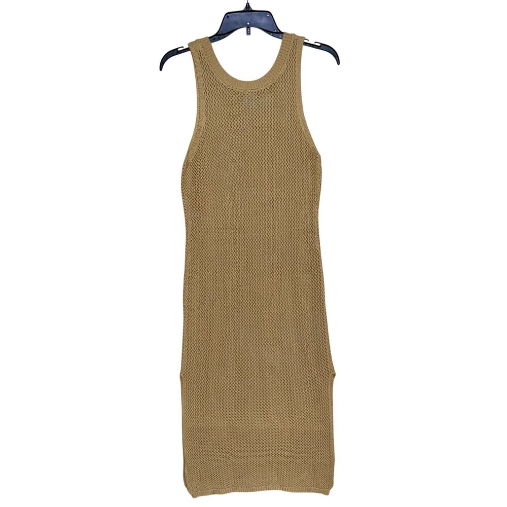 Sheath Midi Sweater Dress Loose Knit Tank - Picture 6 of 10